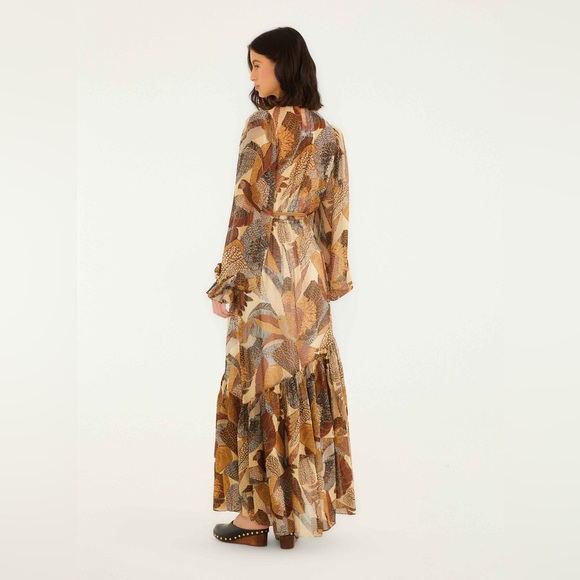 Farm Rio Macaws Long Sleeve Maxi Dress - Picture 7 of 8